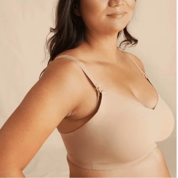 Knix Leakproof Nude Nursing Bra Size 5Fits 38C, 38D, 40C - Picture 2 of 6